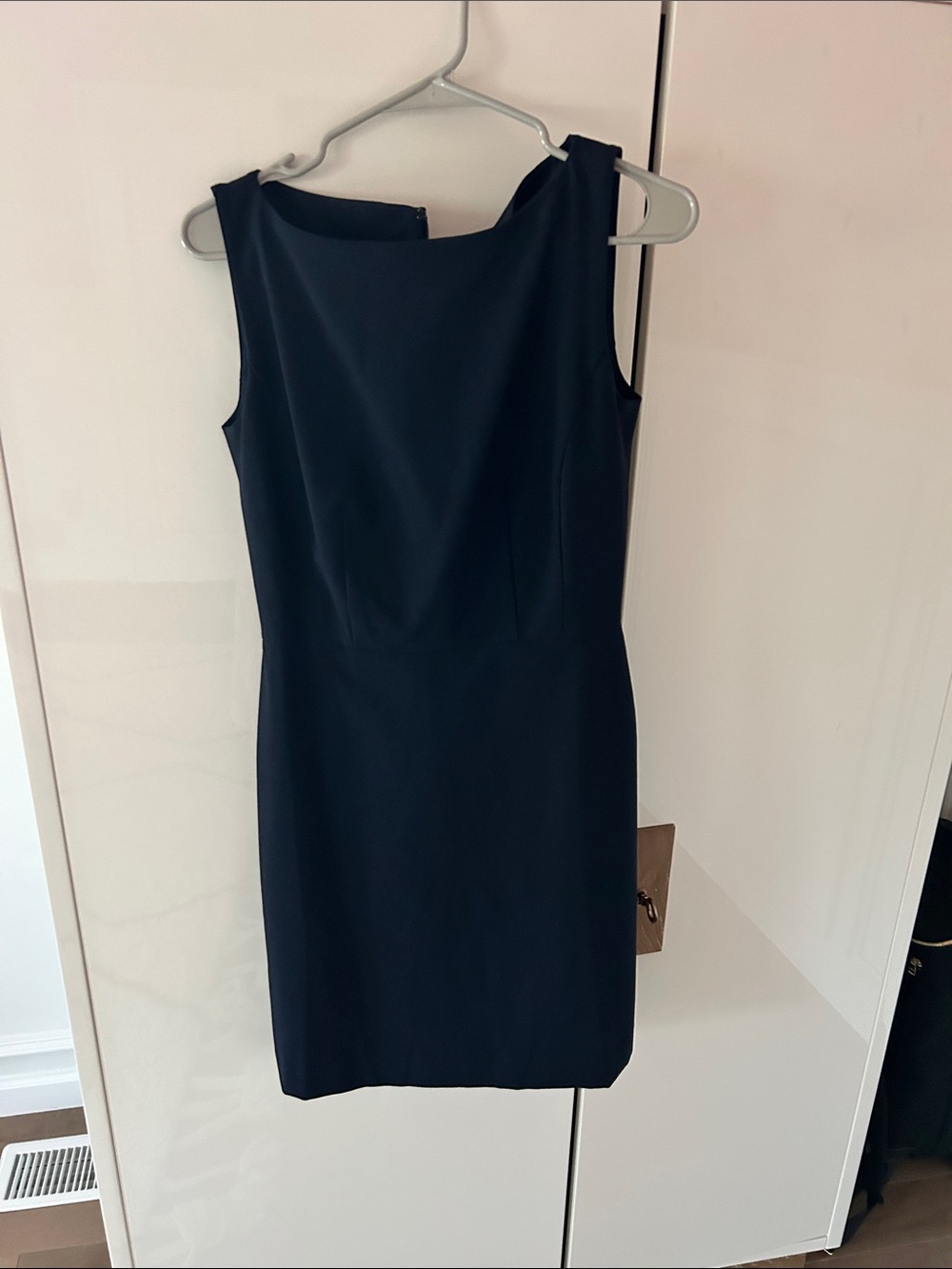 Ann Taylor Navy Sleeveless Sheath Dress